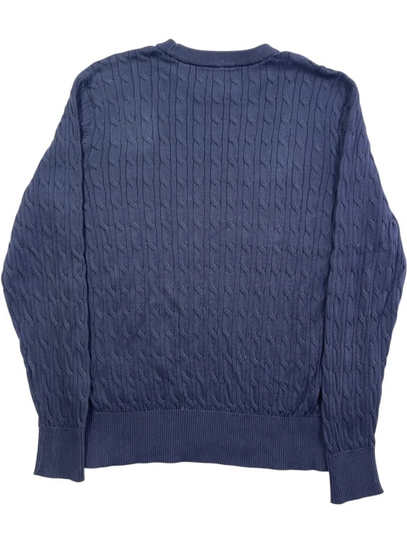 U.S. Polo Assn. Ανδρικό Πλεκτό Πουλόβερ Cable Knit Navy Μπλε Size XL