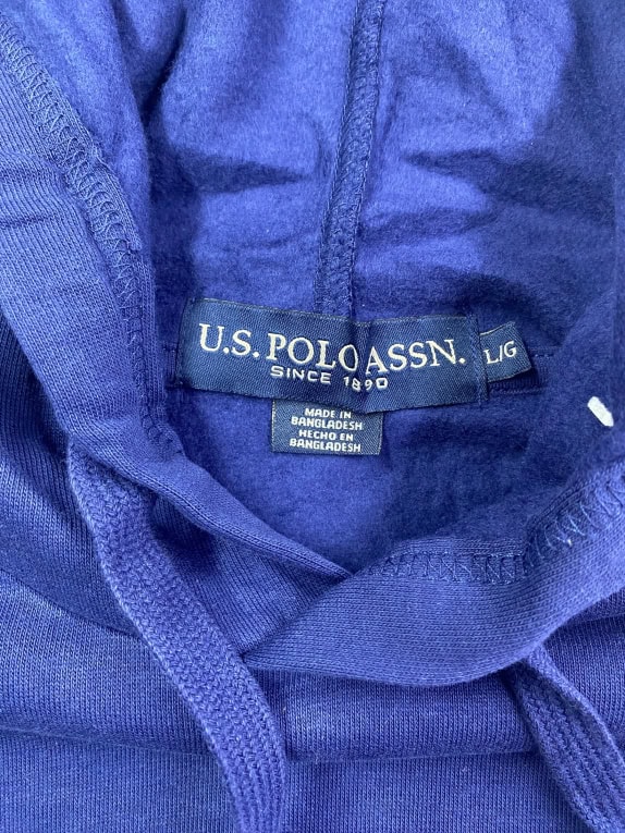 U.S. Polo Assn. Blue Hoodie with Embroidered Logo Men’s L