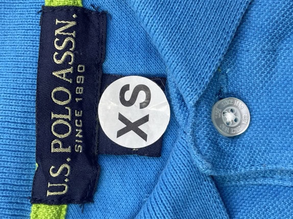 US POLO ASSN ΜΠΛΟΥΖΑ POLO MINIMAL ΜΠΛΕ ΑΝΤΡΙΚΟ PRE OWNED XS