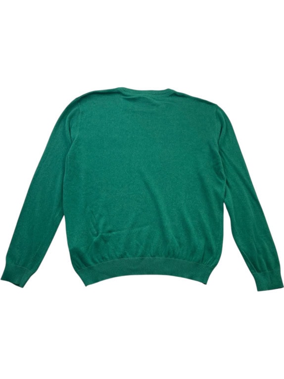 US POLO ASSN ΠΛΕΚΤΟ ΠΟΥΛΟΒΕΡ MINIMAL ΠΡΑΣΙΝΟ ΑΝΤΡΙΚΟ PRE OWNED XL