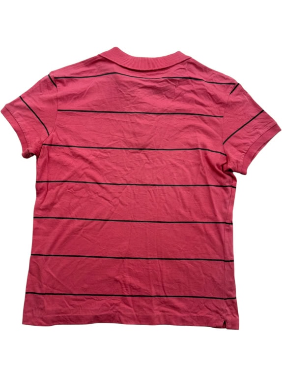 U.S. POLO ASSN. Polo Shirt Casual Striped Logo Pink Men’s L