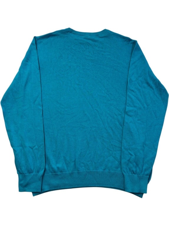US POLO ASSN MAGLIONE GIROCOLLO MINIMAL TURCHESE UOMO PRE OWNED XL
