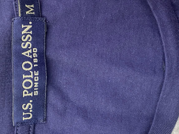 U.S. POLO ASSN T SHIRT GRAPHIC BLU UOMO PRE OWNED M