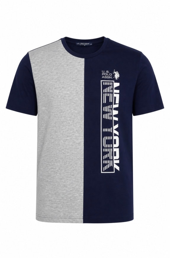 U.S. POLO ASSN T SHIRT GRAPHIC ΜΠΛΕ ΑΝΤΡΙΚΟ PRE OWNED M
