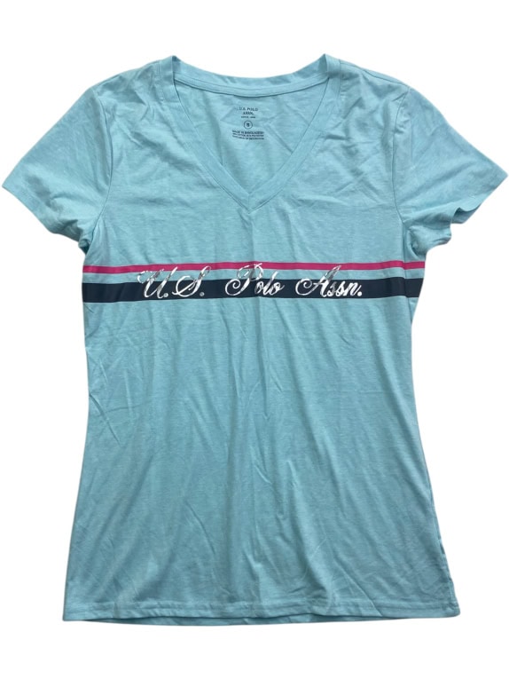U.S. Polo Assn. T-Shirt Logo Γαλάζιο Γυναικείο S