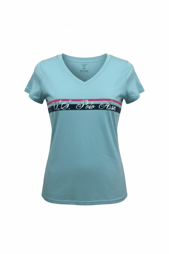 U.S. Polo Assn. Logo T-Shirt Light Blue Women’s S