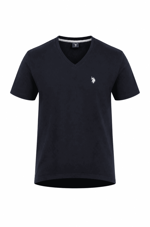 U.S. POLO ASSN T SHIRT MINIMAL ΜΑΥΡΟ ΑΝΤΡΙΚΟ PRE OWNED M