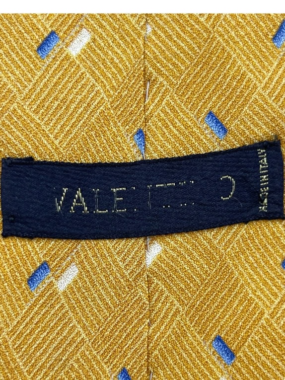 VALENTINO ΓΡΑΒΑΤΑ CLASSIC ΓΕΩΜΕΤΡΙΚΗ ΜΟΥΣΤΑΡΔΙ ΑΝΤΡΙΚΟ PRE OWNED