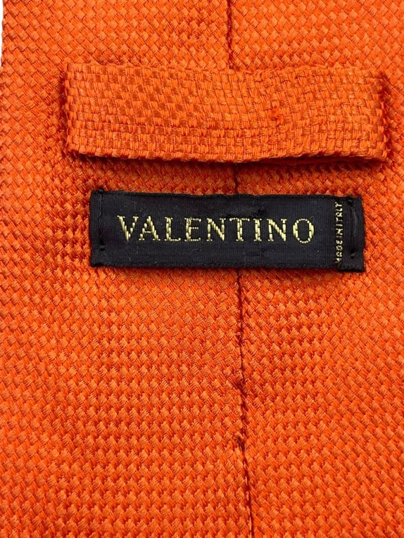VALENTINO ΓΡΑΒΑΤΑ CLASSIC ΠΟΡΤΟΚΑΛΙ ΑΝΤΡΙΚΟ PRE OWNED