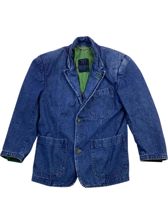 VALENTINO JEANS ΣΑΚΑΚΙ VINTAGE DENIM LOGO ΜΠΛΕ ΑΝΔΡΙΚΟ XS