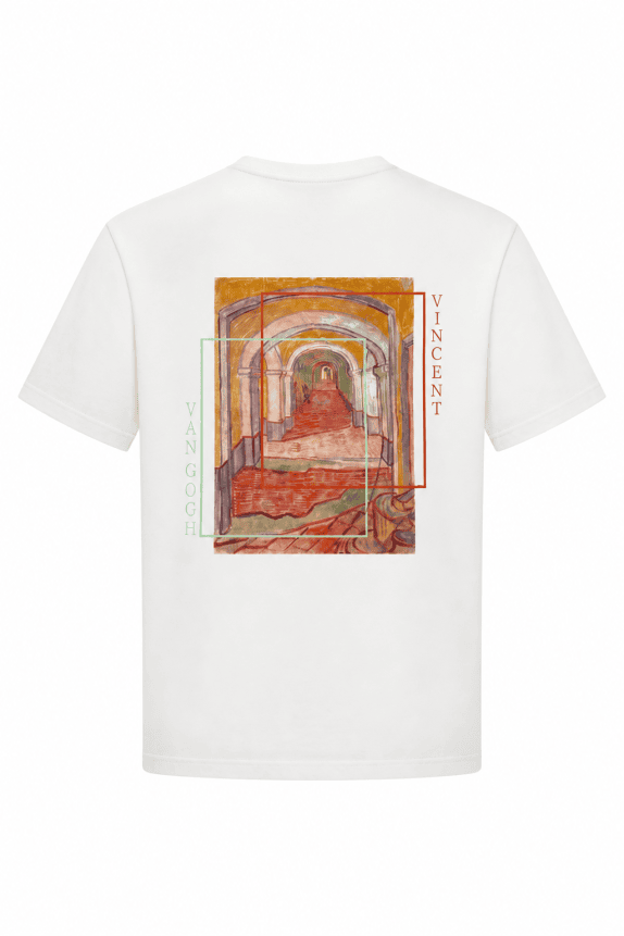 VAN GOGH T SHIRT VINTAGE OFF WHITE ΑΝΤΡΙΚΟ PRE OWNED L