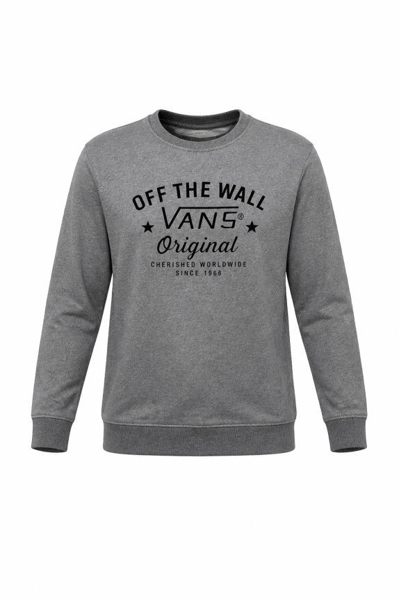 VANS CREWNECK VINTAGE GREY MENS PRE OWNED M