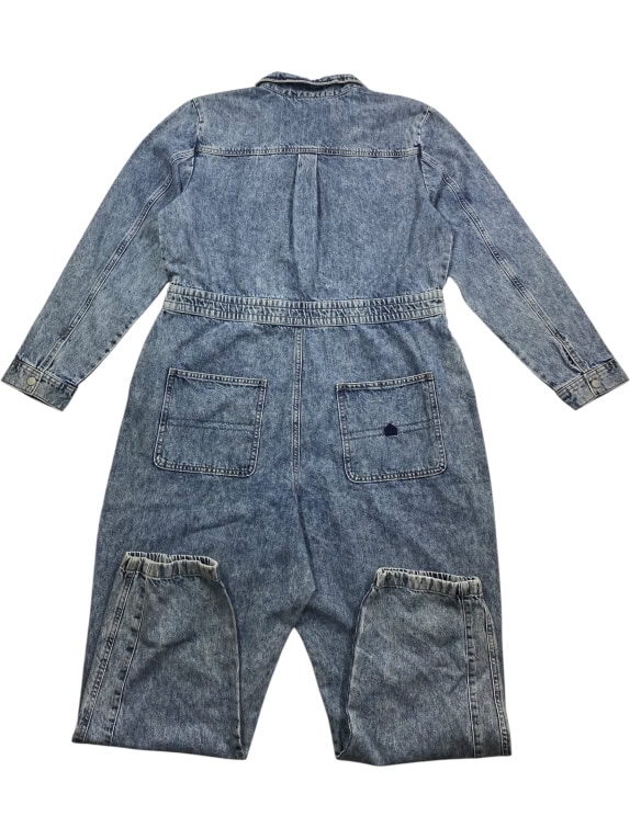 VANS Denim Ολόσωμη Φόρμα Vintage Λογότυπο Acid Wash Μπλε Unisex 2XL
