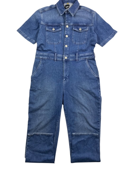 VANS Denim Jumpsuit Vintage Logo Blue Unisex L