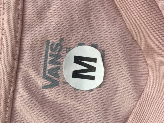 VANS T SHIRT MINIMAL GRAPHIC ROSA DONNA PRE OWNED