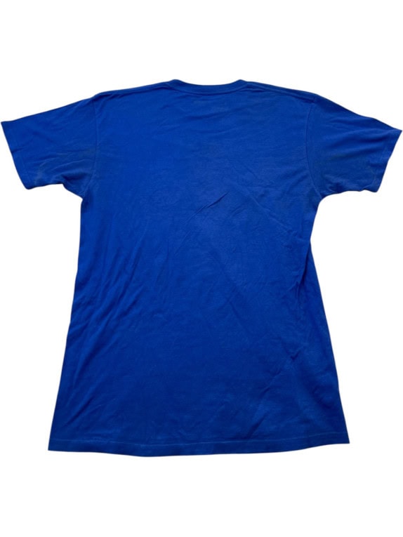 VANS GRAPHIC TEE STREETWEAR BLUE MEN PRE OWNED L