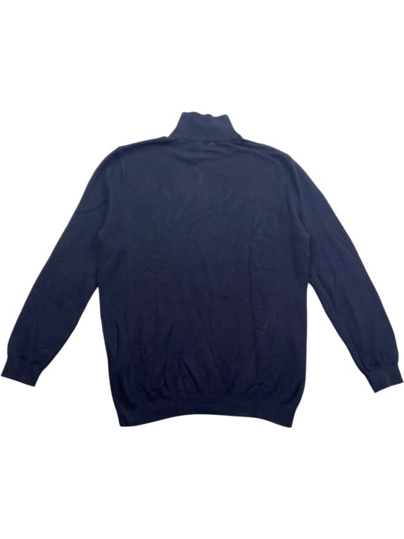 Vans Maglia lavorata blu scuro con mezza zip da uomo XXL