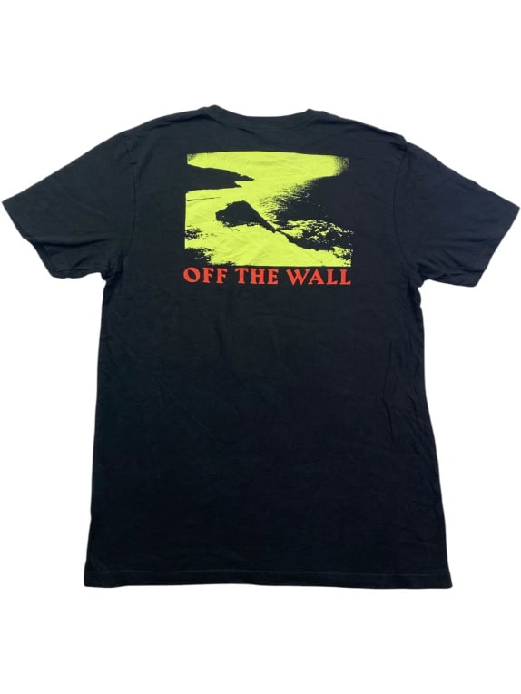 VANS T-SHIRT BLACK WITH BACK PRINT UNISEX MEDIUM