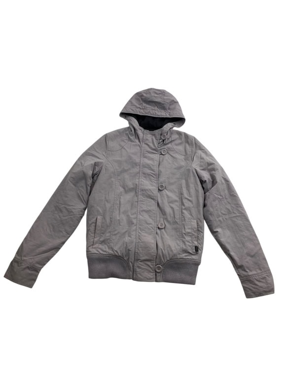 VANS Μπουφάν Jacket CASUAL Λογότυπο Γκρι Γυναικείο M