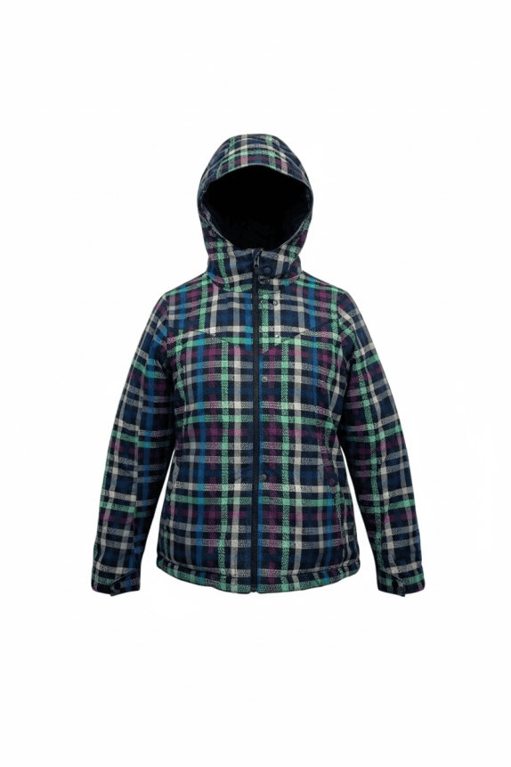Vans Giacca a quadri outdoor con cappuccio multicolore unisex L