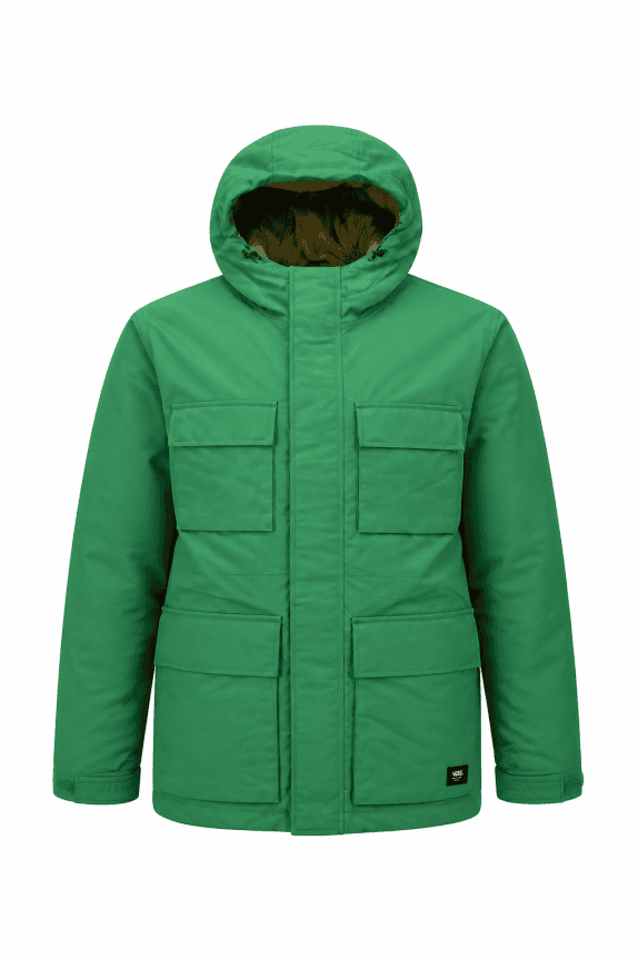 VANS BOMBER JACKET UTILITY GREEN MEN PRE OWNED M