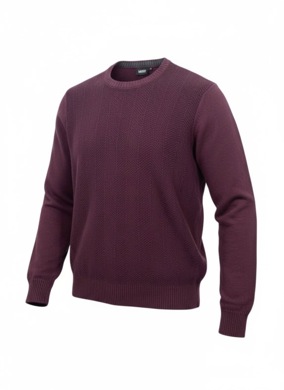 Vans Maglione lavorato a maglia testurizzato bordeaux da uomo L