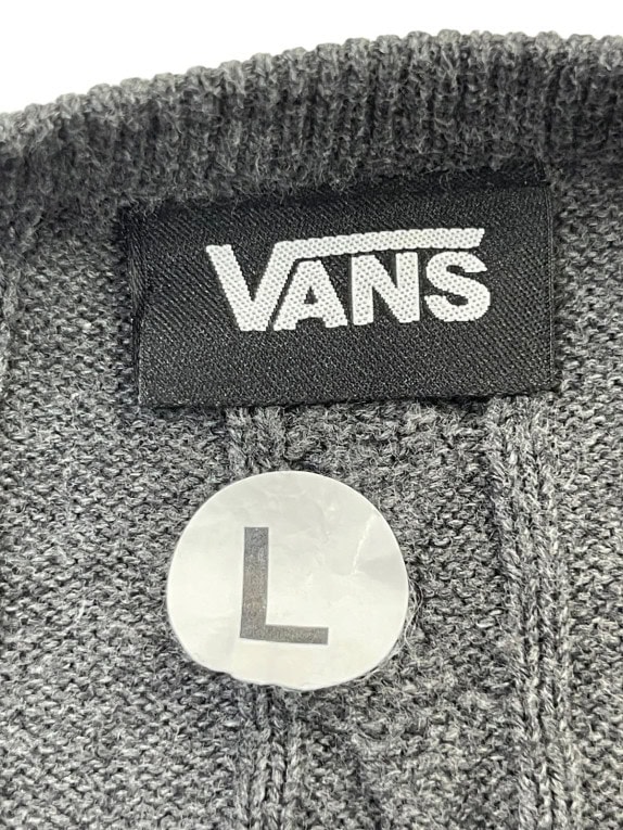 VANS ΠΟΥΛΟΒΕΡ CABLE KNIT ΓΚΡΙ UNISEX PRE OWNED L