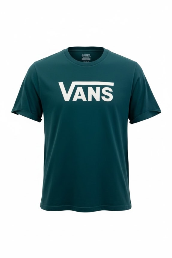 VANS T-SHIRT CASUAL LOGO VERDE UOMO M