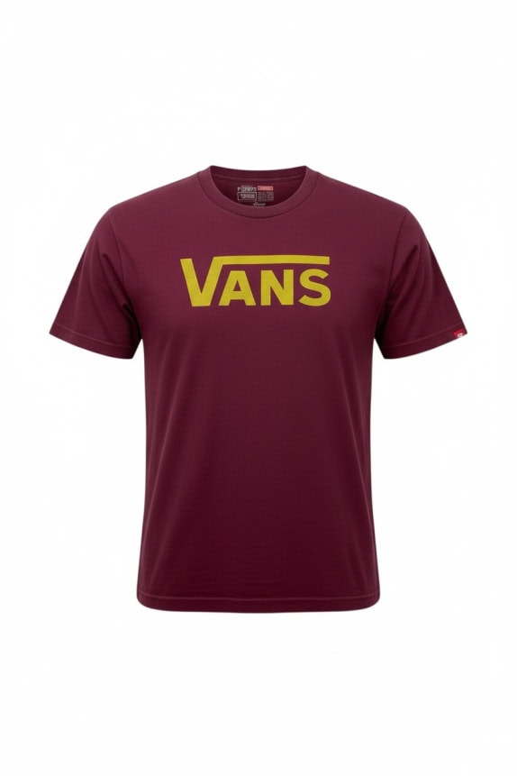 VANS T-SHIRT CASUAL ΜΕ ΜΕΓΑΛΟ ΛΟΓΟΤΥΠΟ ΜΠΟΡΝΤΟ ΑΝΔΡΙΚΟ LARGE