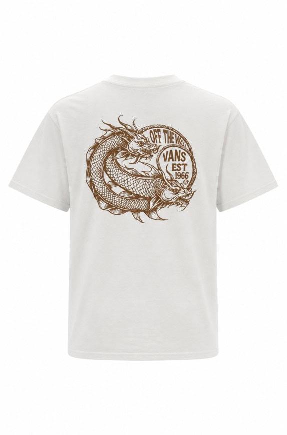 VANS T SHIRT MINIMAL OFF WHITE MENS PRE OWNED S