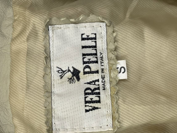 VERA PELLE BLAZER MINIMAL BEIGE ΓΥΝΑΙΚΕΙΟ PRE OWNED S