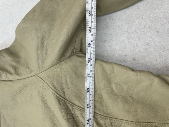 VERA PELLE BLAZER MINIMAL BEIGE ΓΥΝΑΙΚΕΙΟ PRE OWNED S
