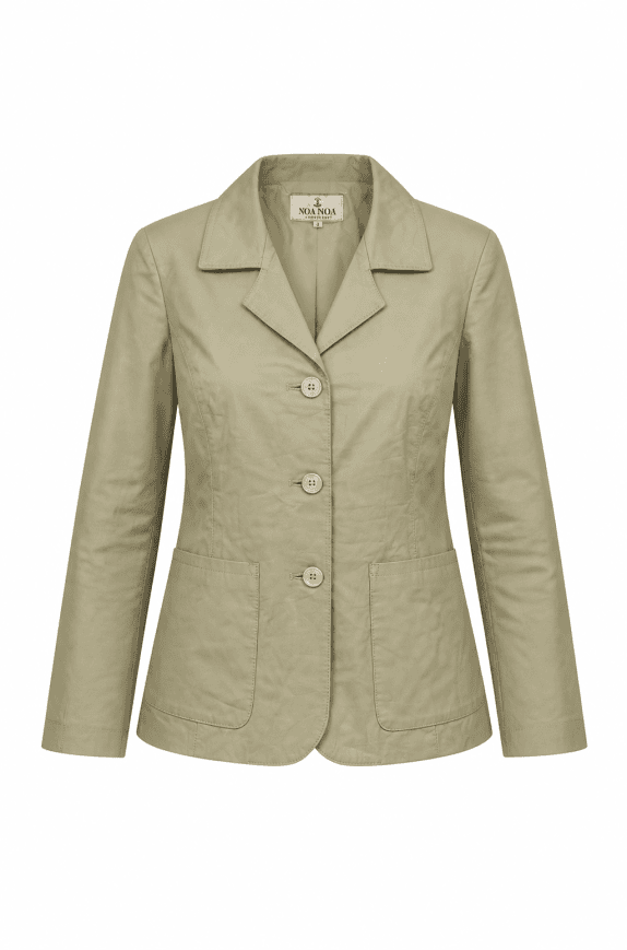 VERA PELLE BLAZER MINIMAL BEIGE ΓΥΝΑΙΚΕΙΟ PRE OWNED S