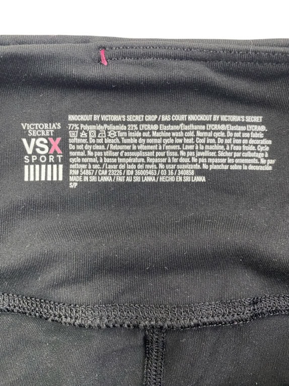 Victoria’s Secret VSX Sport Crop Leggings 3/4 Black Women’s S