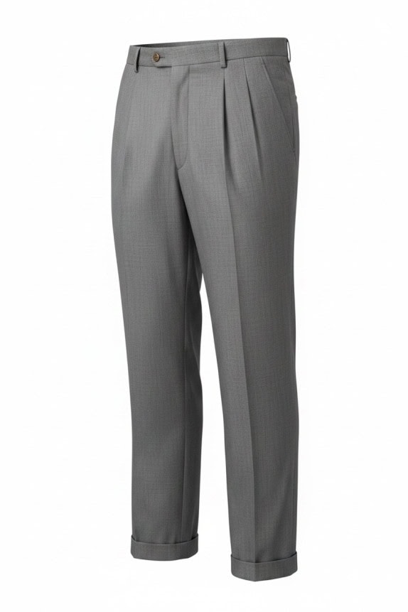 VINCINI PANTALONI SARTORIALI CLASSICO GRIGIO UOMO PRE OWNED L