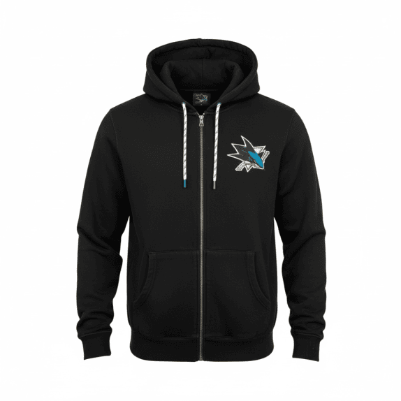 VINTAGE 47 BRAND NHL SAN JOSE SHARKS HOODIE ΜΑΥΡΟ ΑΝΔΡΙΚΟ L/XL