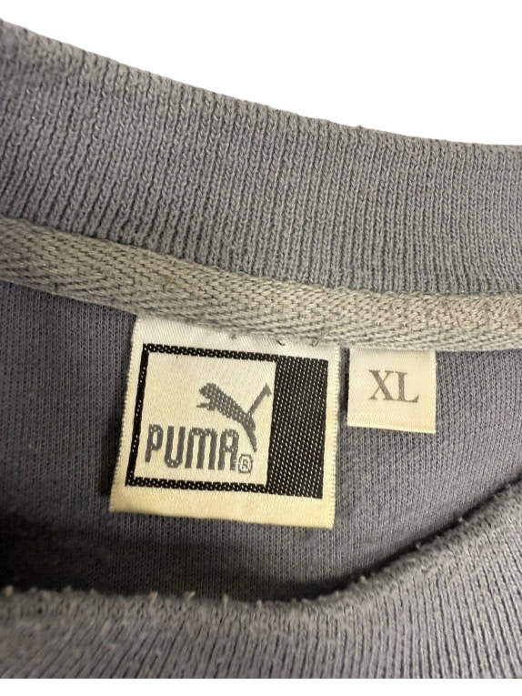 VINTAGE 80s ΑΝΔΡΙΚΟ ΦΟΥΤΕΡ PUMA ΓΚΡΙ/ΠΟΡΤΟΚΑΛΙ XL