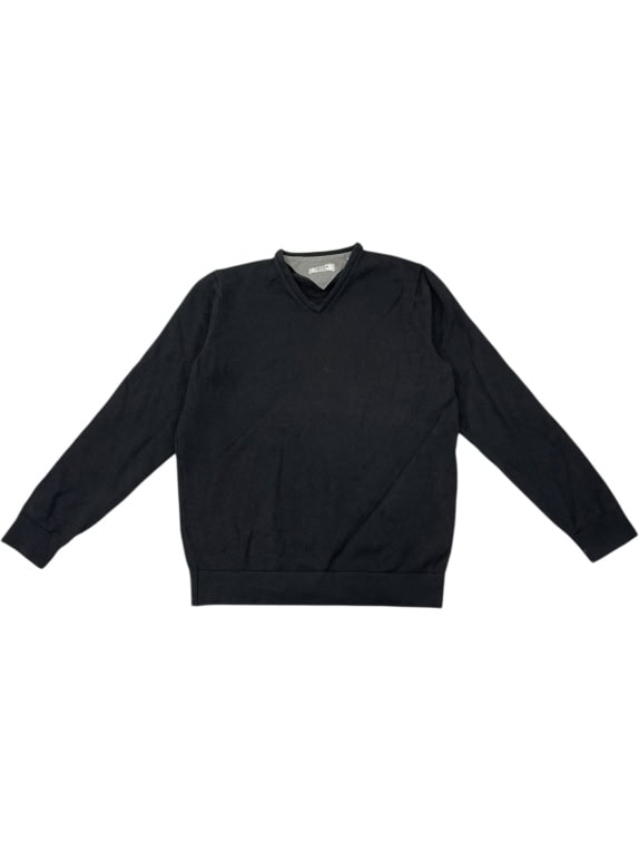 VINTAGE ADIDAS ADIPURE ΠΟΥΛΟΒΕΡ V-NECK ΜΑΥΡΟ S