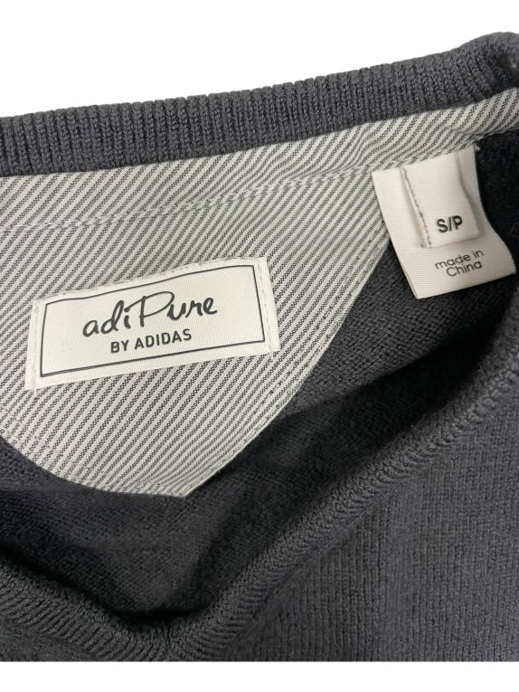 VINTAGE ADIDAS ADIPURE ΠΟΥΛΟΒΕΡ V-NECK ΜΑΥΡΟ S