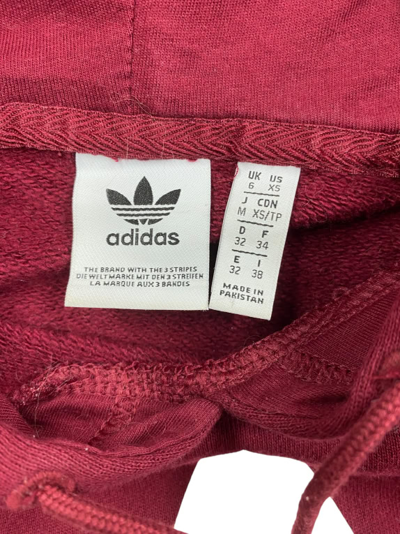 VINTAGE ADIDAS ΦΟΥΤΕΡ ΜΕ ΚΟΥΚΟΥΛΑ LOGO ΜΠΟΡΝΤΩ ΓΥΝΑΙΚΕΙΟ XS