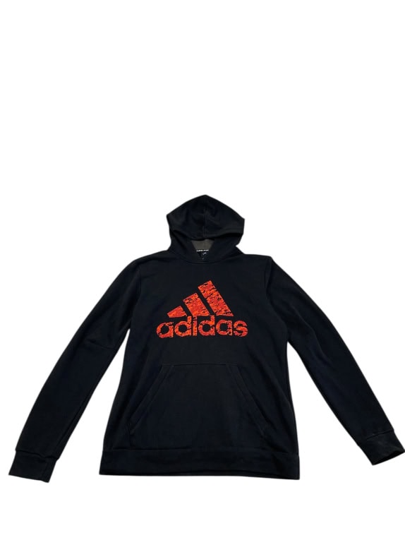 VINTAGE ADIDAS ΦΟΥΤΕΡ ΜΕ ΚΟΥΚΟΥΛΑ LOGO PRINT ΜΑΥΡΟ ΑΝΔΡΙΚΟ M