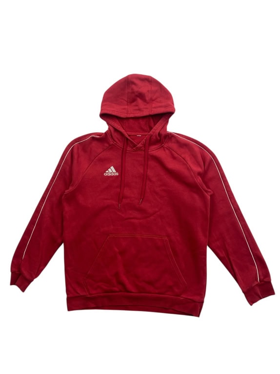 VINTAGE ADIDAS HOODIE ΜΕ ΛΟΓΟΤΥΠΟ ΚΟΚΚΙΝΟ ΑΝΔΡΙΚΟ M/L
