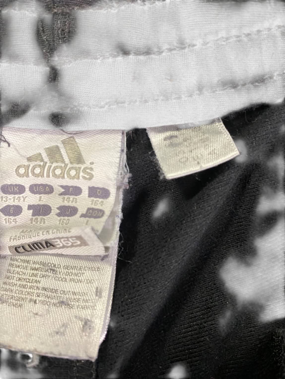 VINTAGE ADIDAS BLACK TRACK PANTS XS