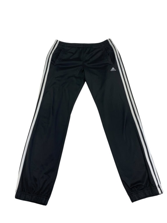 VINTAGE ADIDAS BLACK TRACK PANTS XS