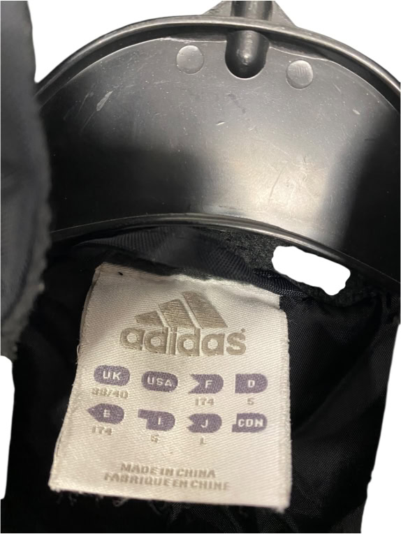 VINTAGE ADIDAS ΜΠΟΥΦΑΝ ΜΕ ΤΡΕΙΣ ΡΙΓΕΣ ΚΑΙ ΛΟΓΟΤΥΠΟ ΜΑΥΡΟ ΑΝΔΡΙΚΟ L