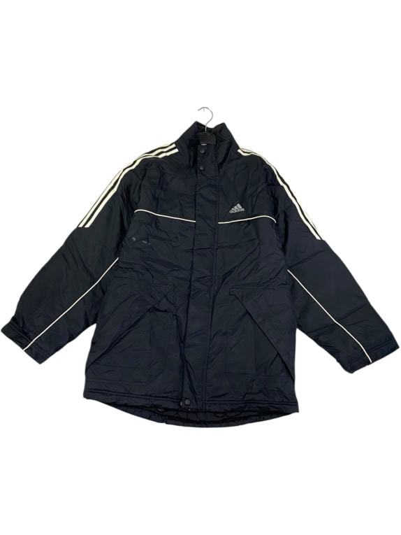 VINTAGE ADIDAS ΜΠΟΥΦΑΝ ΜΕ ΤΡΕΙΣ ΡΙΓΕΣ ΚΑΙ ΛΟΓΟΤΥΠΟ ΜΑΥΡΟ ΑΝΔΡΙΚΟ L