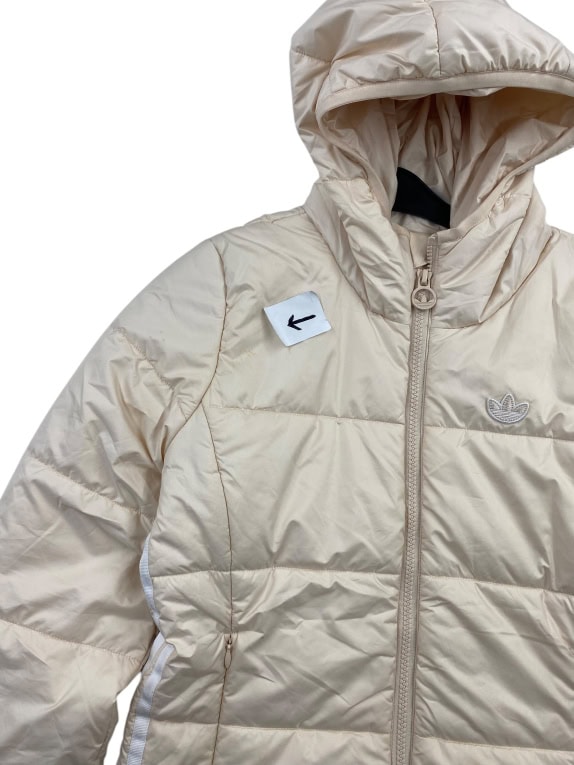 GIUBBOTTO PUFFER CON CAPPUCCIO ADIDAS ORIGINALS VINTAGE BEIGE DA DONNA S