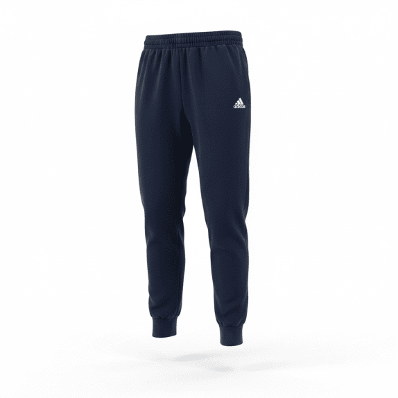 VINTAGE ADIDAS SWEATPANTS WITH EMBROIDERED LOGO NAVY BLUE MEN M