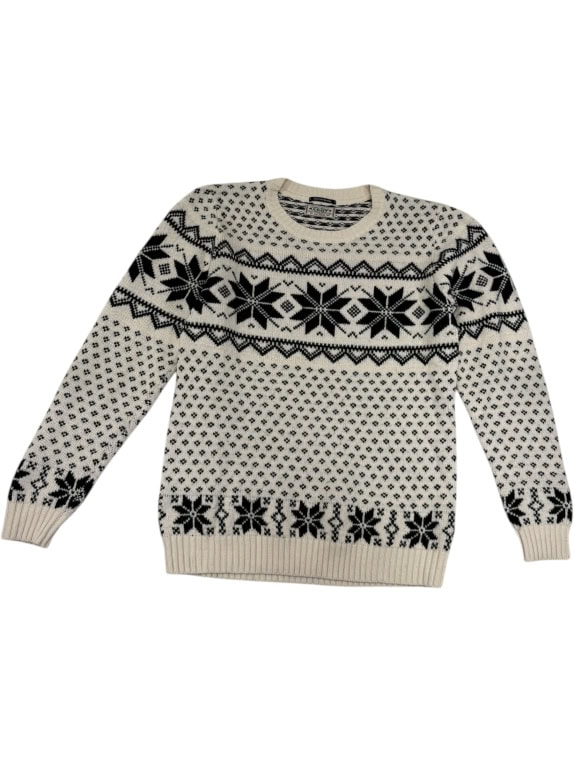 VINTAGE ALCOTT maglione lavorato a maglia Fair Isle da uomo XXL