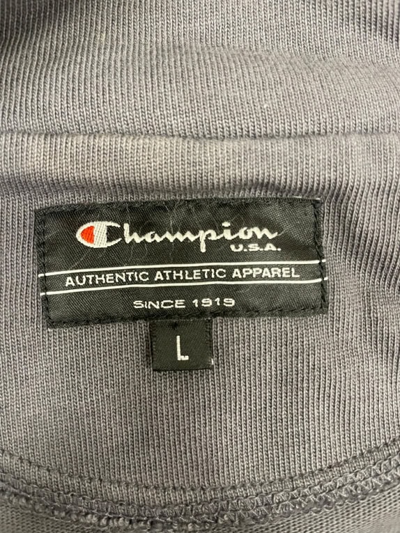 VINTAGE ΑΝΔΡΙΚΟ CHAMPION LONG SLEEVE ΤΟΠ/JACKET ΓΚΡΙ SIZE L